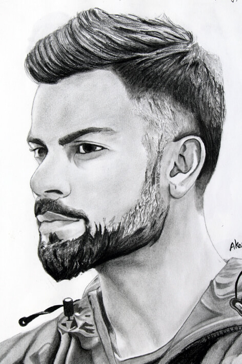 TMU fine art college virat kohli painting