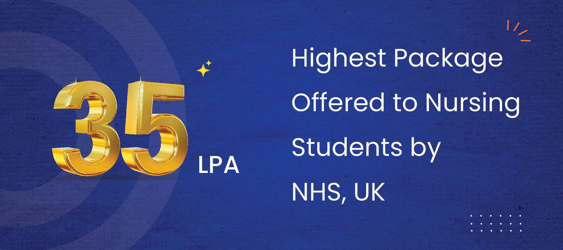 Highest package offered to Nursing Students