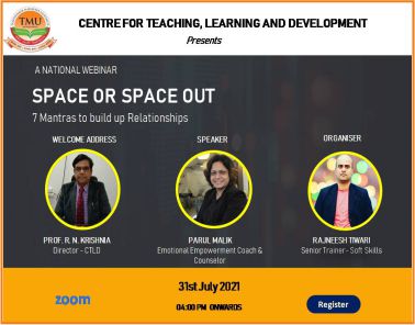 National Webinar on ???Space or Space Out???