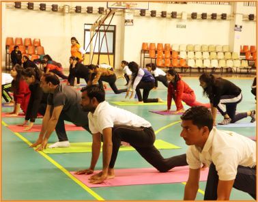 TMU indoor yoga