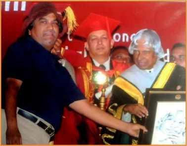 TMU principal with APJ abdul kalam